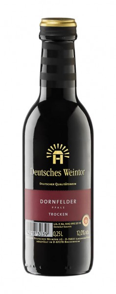 Deutsches Weintor - Dornfelder Mini QbA trocken 2022