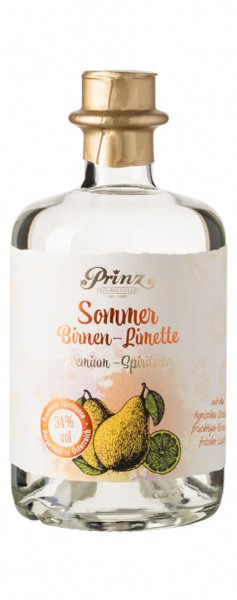 Prinz Sommer-Likör Birnen-Limette Alk.34vol.% 0,5l