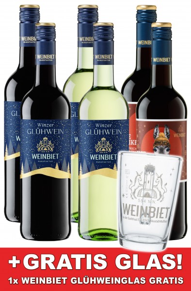 Weinbiet Glühwein-Paket inkl. GRATIS Weinbiet Glühwein Glas