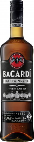 Bacardi Carta Negra Alk.37,5vol.% 1l