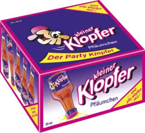 Kleiner Klopfer - Pfläumchen Mix Alk.17vol.% 25x0,02l Kleiner Klopfer - Pfläumchen Mix Alk.17vol.% 25x0,02l