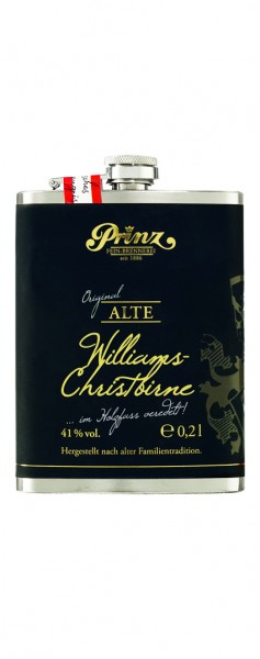 Prinz - Alte Williams-Christbirne Edelstahlflachmann Alk.41vol.% 0,2l