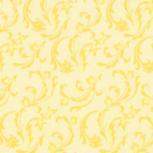 Papstar - Servietten 40 x 40 cm ROYAL Collection Gelb Damascato 50 Stück