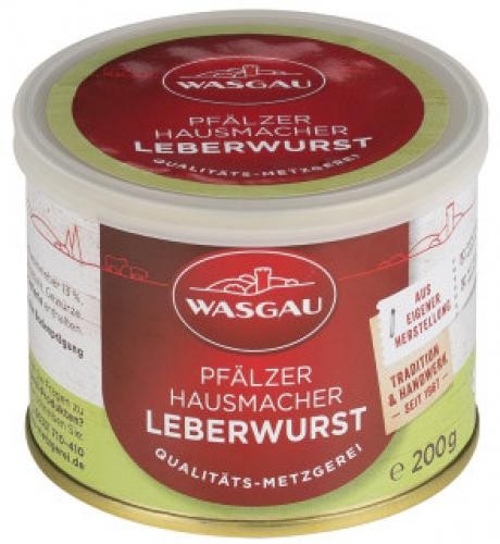 WASGAU - Pfälzer Hausmacher Leberwurst (200g-Dose)