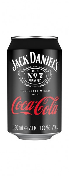 Jack Daniel&#039;s Whiskey &amp; Coca-Cola Alk.10vol.% 0,33l Dose