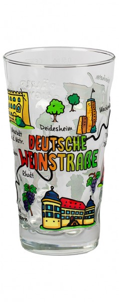 Dubbeglas 0,5L Deutsche Weinstraße