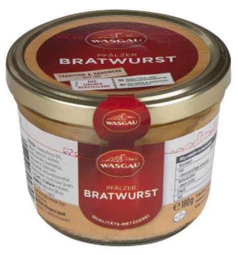WASGAU - Pfälzer Bratwurst (180g-Glas)