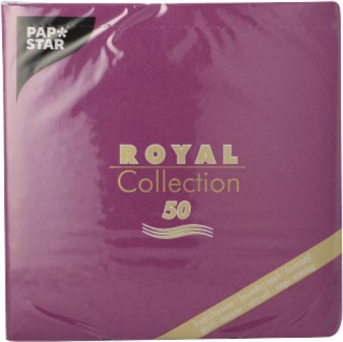 Papstar - Servietten 40 x 40 cm ROYAL Lila 50 Stück