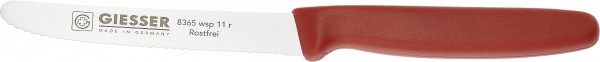 Giesser - Allzweckmesser Wellenschliff Rot 11 cm