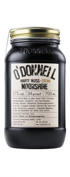 O&#039;Donnell Moonshine - Harte Nuss Cream Alk.17vol.% 0,7l