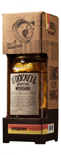O&#039;Donnell Moonshine Kombiset Aperitivo Alk.20vol.% 0,7l inkl. Ausgießer