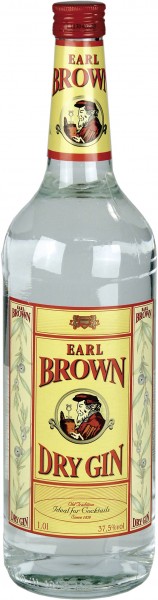 Earl Brown Dry Gin Alk.37,5vol.% 1l