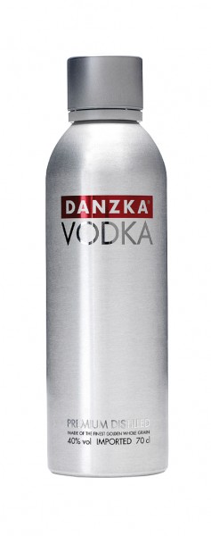 DANZKA Vodka Cranraz 40%vol 07l Aluminiumflasche Waldemar Behn GmbH Wasgau Weinshop DE
