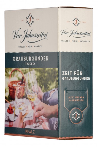 Vier Jahreszeiten - Grauburgunder trocken 3l Bag in Box 2025