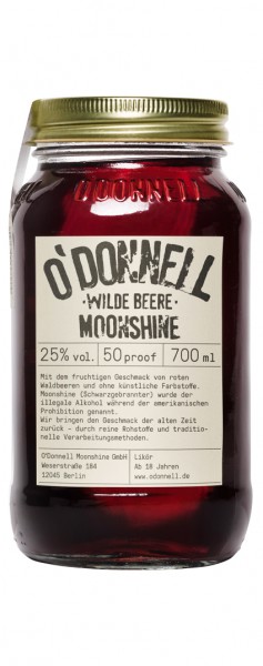 O&#039;Donnell Moonshine Wilde Beere Alk.25vol.% 0,7l