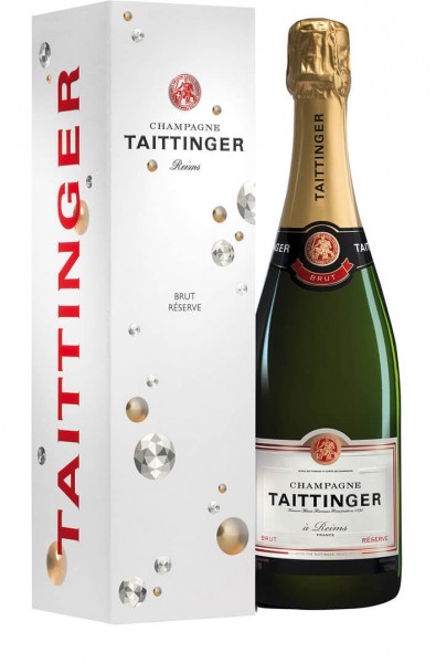 Champagne Taittinger Brut Réserve in Geschenkpackung Champagne Taittinger Wasgau Weinshop DE