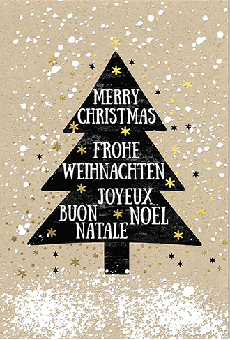 Grußkarte "Frohe Weihnachten" - Graspapier Grußkarte "Frohe Weihnachten" - Graspapier