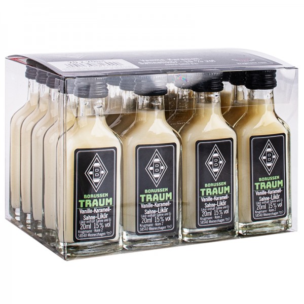 Borussentraum Vanille-Karamell-Likör 15vol.% 20x0,02l