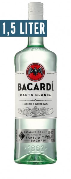 Bacardi Carta Blanca Magnum Alk.37,5vol.% 1,5l