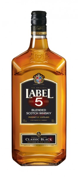 Label 5 Whisky Alk.40vol.% 1l