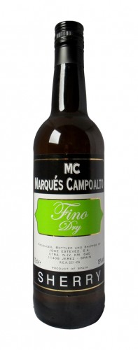 Marqués Campoalto Sherry Fino Dry Alk.15vol.% 0,75l Marqués Campoalto Sherry Fino Dry Alk.15vol.% 0,75l