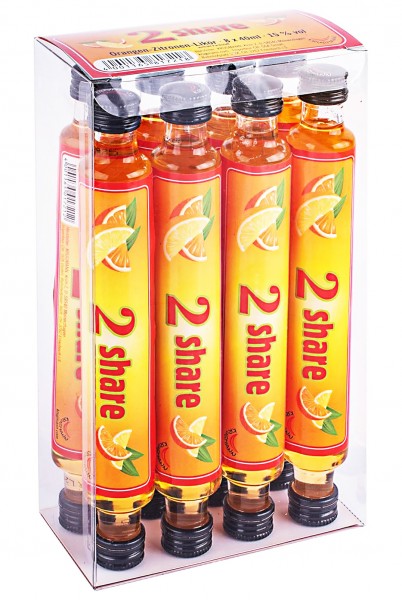 Krugmann Orangen-Zitronenlikör 2 Share 15vol.% 8x0,04l