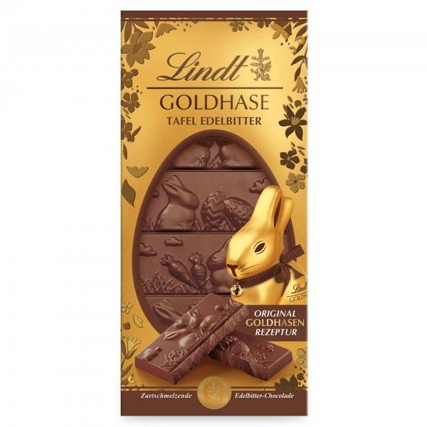 Lindt - Goldhasen Tafel Edelbitter 120g