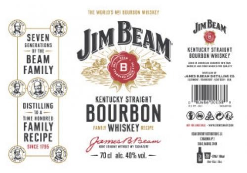 Jim Beam Kentucky Straight Bourbon Whiskey Alk.40vol.% 0,7l
