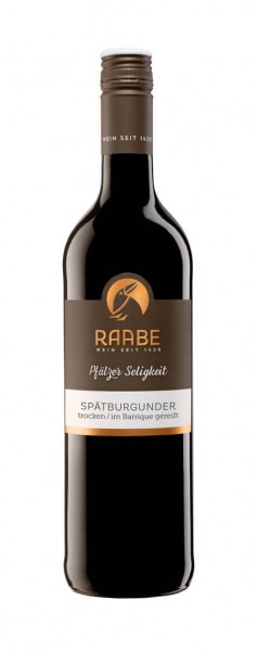 Weingut Raabe - Pfälzer Seligkeit Spätburgunder Barrique trocken 2018