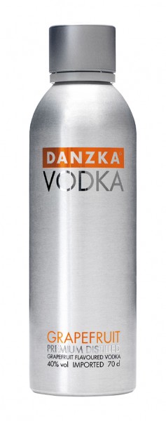 DANZKA Vodka Grapefruit 40%vol 07l Aluminiumflasche Waldemar Behn GmbH Wasgau Weinshop DE