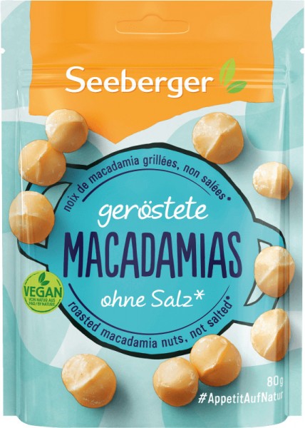 Seeberger - Macadamias geröstet 80g
