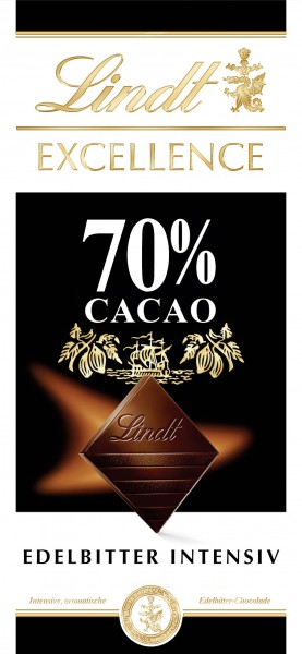 Lindt - Excellence 70% Edelbitter intensiv 100g