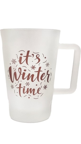 Dubbe-Tässel 0,2l Satiniert "It's Winter Time" bronzemetallic