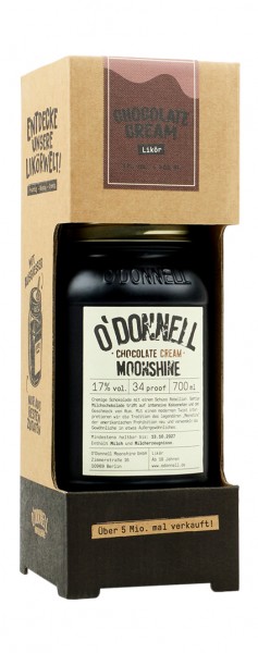 O'Donnell Moonshine Kombiset Chocolate Cream Alk.17vol.% 0,7l inkl. Ausgießer