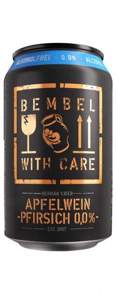 Bembel with Care - Apfelwein Pfirsich 0,0% 0,33l Dose