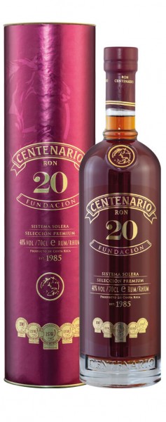 Ron Centenario 20 Fundacion Solera Alk.40vol.% 0,7l