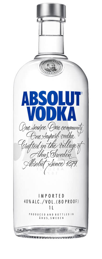 Vodka Absolut Alk.40vol.% 1l