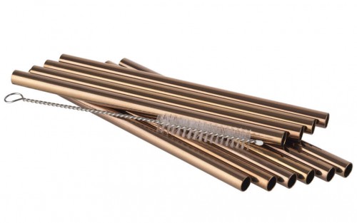 APS - Trinkhalm Edelstahl Ø8 mm L15 cm 11 tlg. Antik-Kupfer APS - Trinkhalm Edelstahl Ø8 mm L15 cm 11 tlg. Antik-Kupfer
