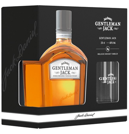 Jack Daniel%27s Gentleman Jack Probierset inkl. Tumbler Alk.40vol.% 02l Brown-Forman Deutschland GmbH Wasgau Weinshop DE