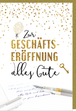 Grußkarte - Geschäftseröffnung Grußkarte - Geschäftseröffnung
