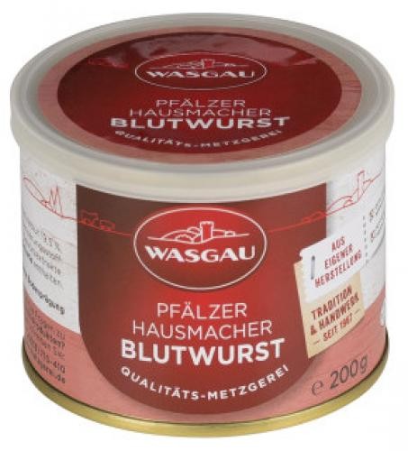 WASGAU - Pfälzer Hausmacher Blutwurst (200g-Dose)