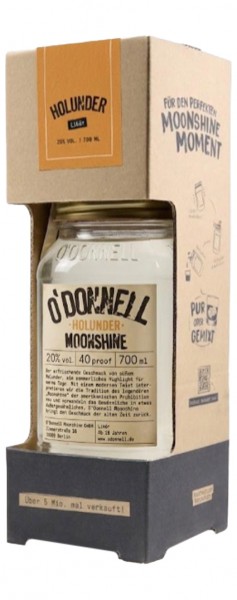 O'Donnell Moonshine Kombiset Holunder Alk.20vol.% 0,7l inkl. Ausgießer
