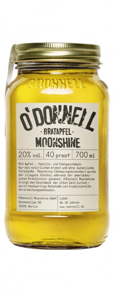 O&#039;Donnell Moonshine - Bratapfel - Winteredition Alk.20vol.% 0,7l