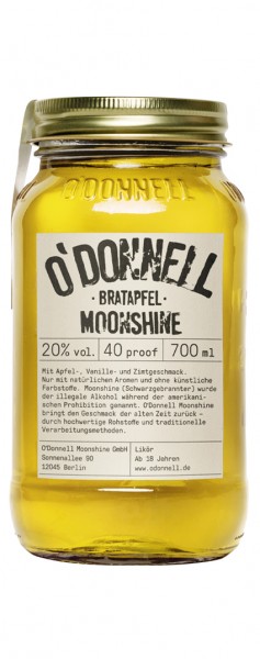 O'Donnell Moonshine - Bratapfel - Winteredition Alk.20vol.% 0,7l