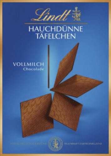 Lindt - Hauchdünne Täfelchen Vollmilch 125g