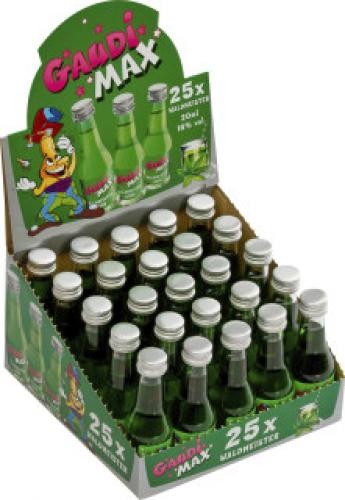 Gaudimax Waldmeister Likör Alk.18vol.% 25x0,02l