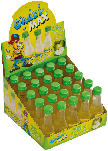 Gaudimax Saurer Apfel Likör Alk.16vol.% 25x0,02l Gaudimax Saurer Apfel Likör Alk.16vol.% 25x0,02l