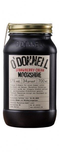 O'Donnell Moonshine - Strawberry Cream - Sommeredition Alk.17vol.% 0,7l