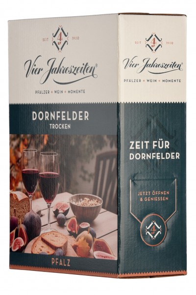 Vier Jahreszeiten - Dornfelder trocken 3l Bag in Box 2024