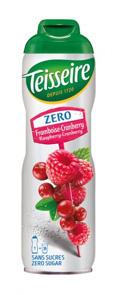 Teisseire Zero Sirup Himbeere-Cranberry 0,6l